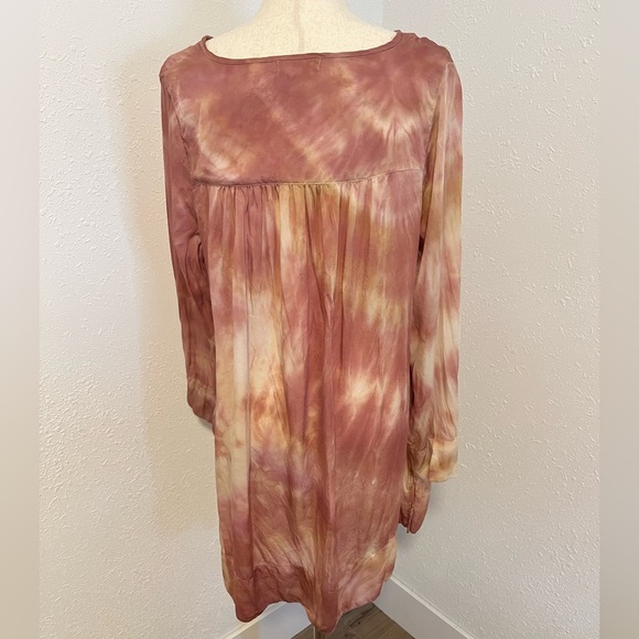 CP Shades One of a Kind Tie Dye Silk Tunic Blouse - Picture 5 of 9